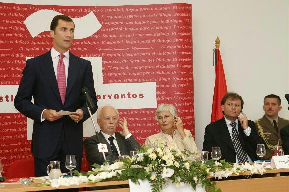 Felipe de Borbón spanyol trónörökös megnyitja a Cervantes Intézetet